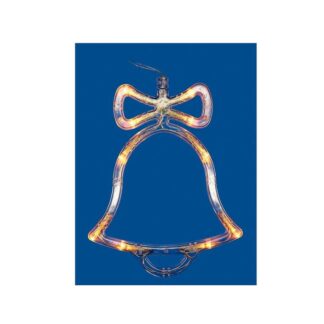 Фигура ULD-H1620-010/STA/3AAA WARM WHITE IP20 BELL Колокольчик 3AAA (не в/к) 16х20см подвес 10 LED провод прозр. Unie...