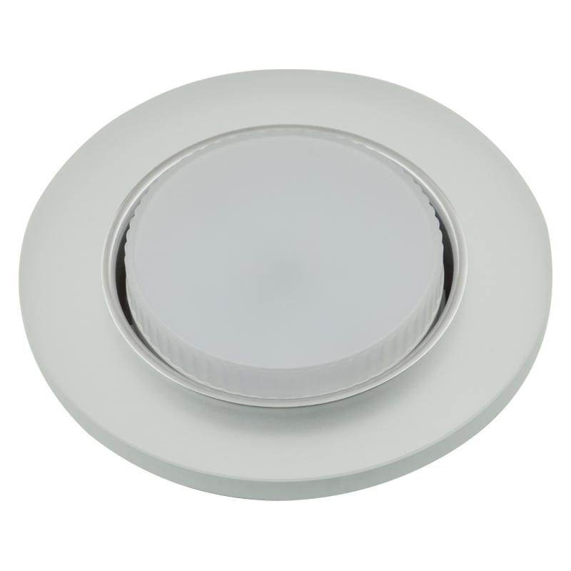 Светильник точечный декоративный DLS-L158 GX53 Chrome/Matt Clear GX53 встраив. доп. светодиод. подсветка 4Вт без ламп...