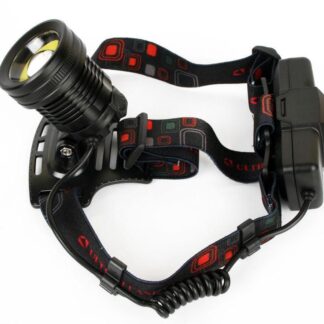 Фонарь аккумуляторный налобный E1335 2LED 4Вт фокус 4 режима аккум. 3.7В метал. черн. (бокс) Ultraflash 13905