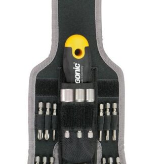 Трещотка поворотная Ergonic K с набором бит в чехле 16 предметов Felo 06071604