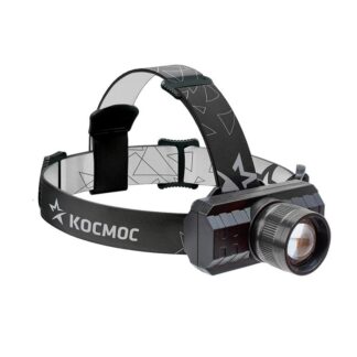 Фонарь аккумуляторный налобный XPE 3Вт с зумом литиевый аккум. 1.2А.ч ЗУ Micro USB шнур (в компл.) КОСМОС KocH3WZoo