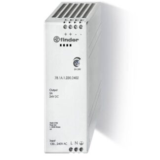 Источник питания импульсный компактный вход 120-240В AC/220В DC выход 24В DC 120Вт IP20 FINDER 781A12302402