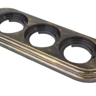 Рамка 3-м ретро пластик. бронз. Bironi BF1-630-25