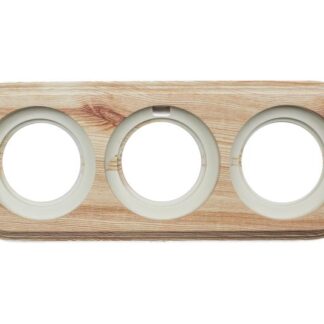 Рамка 3-м ретро пластик. карельская сосна Bironi BF1-630-13/PL