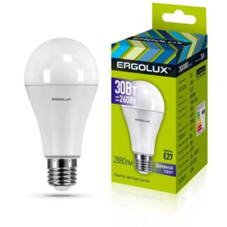 Лампа светодиодная LED-A70-30W-E27-6K ЛОН 30Вт E27 6500К 180-240В Ergolux 14230