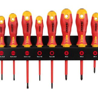 Набор отверток диэлектрических SL/PZ/PH/Tx Ergonic на стальной стойке (в наборе 10шт) Felo 41491093