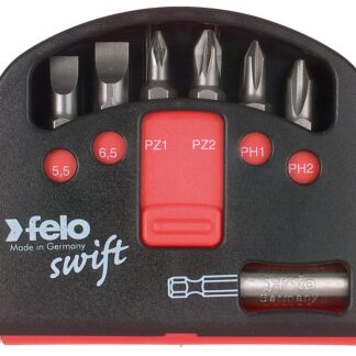 Набор бит SL/PZ/PH Industrial с держателем бит в кейсе Swift 7 бит FELO 02060116