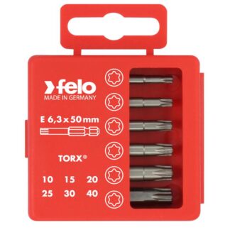 Набор бит Tx Industrial 50мм в кейсе 6 бит FELO 03691516