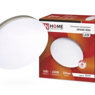 Светильник светодиодный DECO НОЧНОЕ НЕБО 36Вт 6500К 2340лм 230В 350х55мм IN HOME 4690612033570
