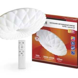 Светильник светодиодный COMFORT ASTRA 55Вт 3000-6500К 4400лм 230В 400х100мм с пультом ДУ IN HOME 4690612035017