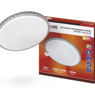 Светильник светодиодный COMFORT MYSTERY 55Вт 3000-6500К 4400лм 230В 400х70мм с пультом ДУ IN HOME 4690612034904