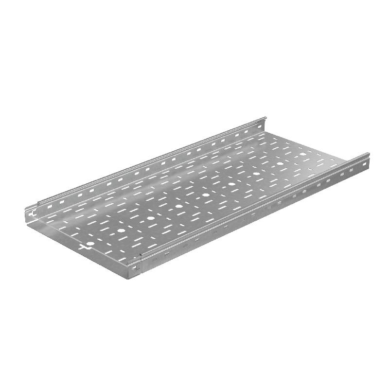 Лоток листовой перфорированный 400х50 L2500 0.8мм "Быстрый монтаж ПЛЮС" LPplus50-400-0.8-2500 КМ PL9303