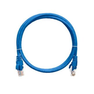 Шнур коммутационный кат.5E (класс D) U/UTP 4 пары 24 AWG (7х0.205мм) 100МГц 2хRJ45 (8P8C) T568B заливной с защитой за...