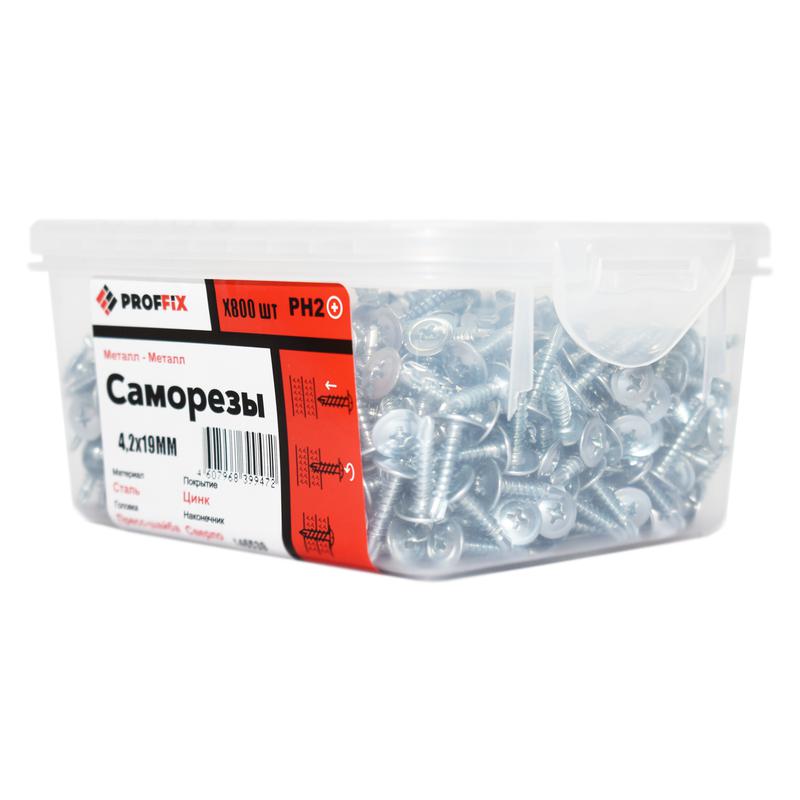 Саморез СММ 4.2х19 наконечник сверло усилен. (TWN) (контейнер) (уп.800шт) Tech-Krep PRO/Zitar 146539