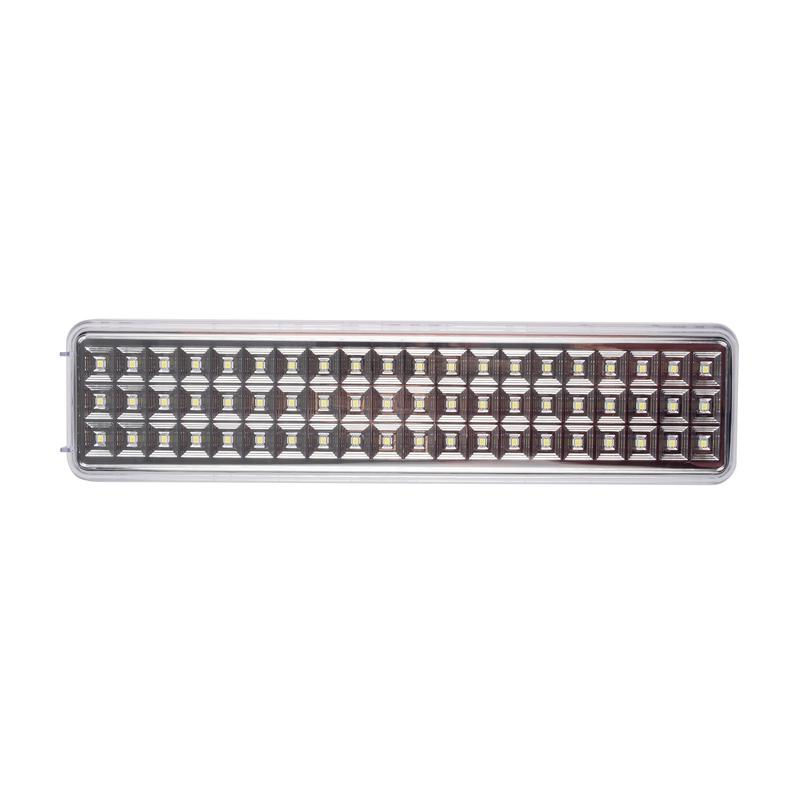 Фонарь-светильник аккумуляторный Accu9-L60-wh аварийный 60SMD яркий 300лм 2ч/эконом 90лм 6ч 220В аккум. Li-ion 3.7В 2...