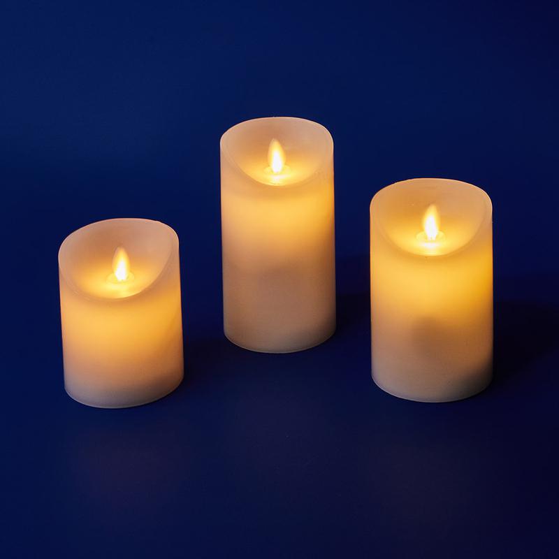 Фигура ULD-F055 WARM WHITE RC CANDLE SET3 "Свеча" на батарейках 2AA (не в/к) диммир. 1 LED пульт ДУ (в/к) (уп.3шт) Un...