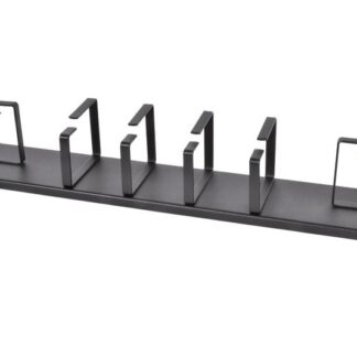 Органайзер кабельный горизонтальный ГКО-2-6-9005 2U Ш=19дюйм Г=85мм односторон. кольца ЦМО 1258993