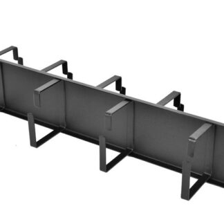 Органайзер кабельный горизонтальный ГКО-2-9-9005 2U Ш=19дюйм Г=145.2мм двухсторон. кольца ЦМО 1888334