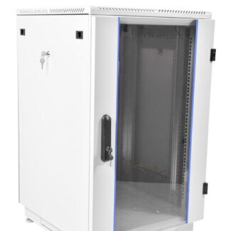 Шкаф коммутационный напольный ШТК-М-18.6.8-1ААА 18U 600х800мм передн. двер. стеклян. задн. двер. стальн. лист 2 боков...