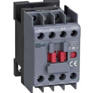 Контактор КМ-102 6А кат. 220В/230В AC 1НО AC-3 AC-4 DEKraft 22061DEK