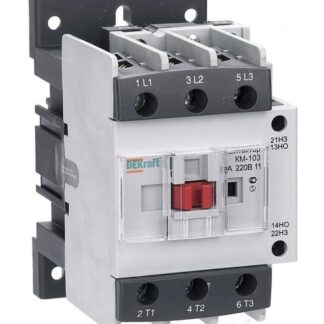 Контактор КМ-103 50А кат. 380В AC 1НО+1НЗ AC-3 DEKraft 22134DEK