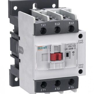 Контактор КМ-103 65А кат. 380В AC 1НО+1НЗ AC-3 DEKraft 22139DEK