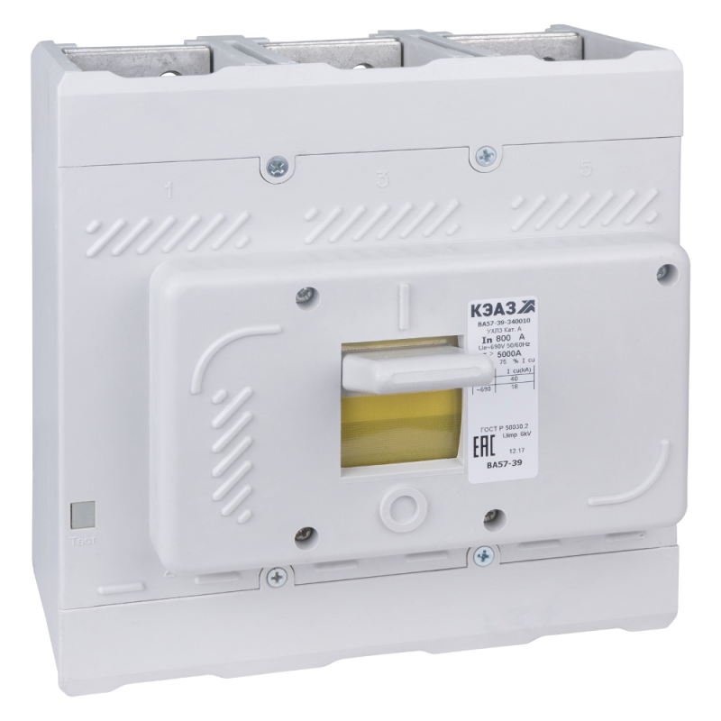 Выключатель автоматический 800А 2500Im ВА57М39-340010 УХЛ3 690В AC КЭАЗ 223011