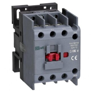Контактор КМ-102 32А кат. 110В AC 1НО AC-3 AC-4 DEKraft 22303DEK