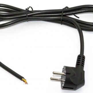 Кабель PWC-SHM-OE-3.0-BK 3х1.0кв.мм с вилкой Schuko (open end) 3м черн. Hyperline 229246