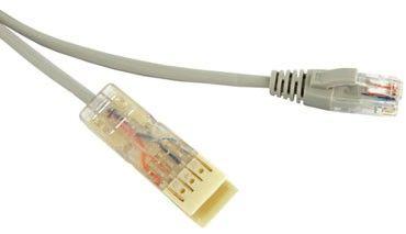 Патч-корд PC-110-RJ45-2P-CX-2M-LSZH-GY 110 тип-RJ45 2 пары Ethernet LSZH 2м сер. Hyperline 229898
