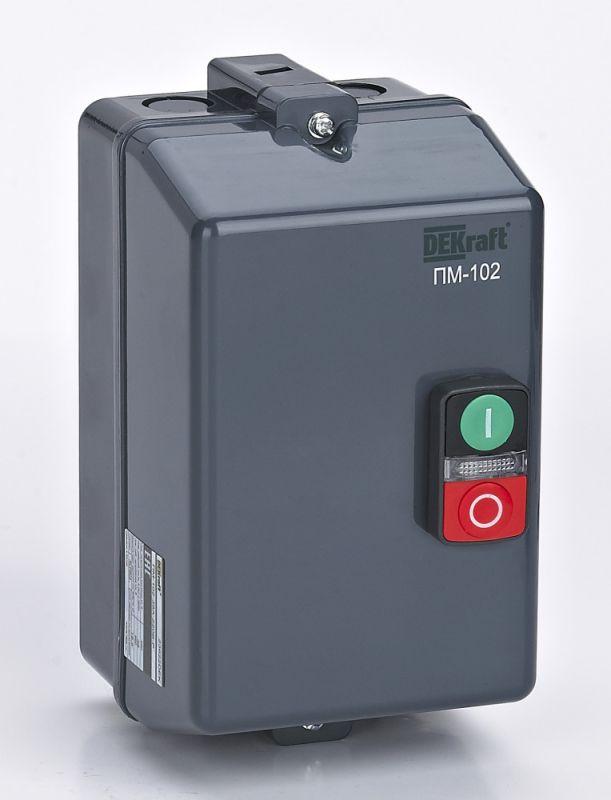 Пускатель электромагнитный 12А AC220/230В 50/60Гц в пластик. оболочке DEKraft 23618DEK