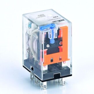 Реле промежуточное ПР-102 5А 110В DC 2 конт. с LED-индикацией и TEST фукц. DEKraft 23845DEK