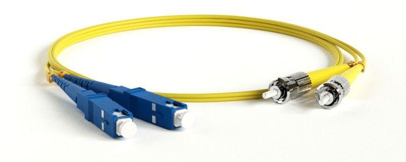Патч-корд FC-D2-9-SC/UR-ST/UR-H-10M-LSZH-YL волоконно-оптический (шнур) SM 9/125 (OS2) ST/UPC-SC/UPC 2мм duplex LSZH ...