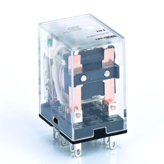Реле промежуточное ПР-102 5А 12В AC 2 конт. с LED-индикацией DEKraft 23852DEK