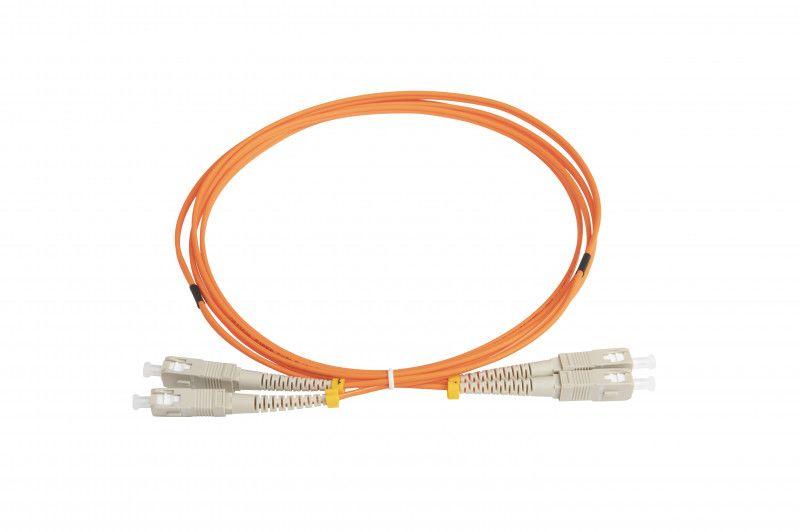 Патч-корд FC-D2-50-SC/PR-SC/PR-H-2M-LSZH-OR волоконно-оптический (шнур) MM50/125 SC-SC 2мм duplex LSZH 2м Hyperline 2...
