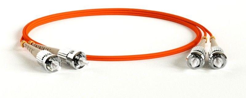 Патч-корд FC-D2-62-ST/PR-ST/PR-H-3M-LSZH-OR волоконно-оптический (шнур) MM62.5/125 ST-ST 2мм duplex LSZH 3м Hyperline...