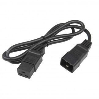 Кабель питания PWC-IEC19-IEC20-1.0-BK IEC 320 C19 -IEC 320 C20 (3х1.5) 16А прямая вилка 1м Hyperline 248703