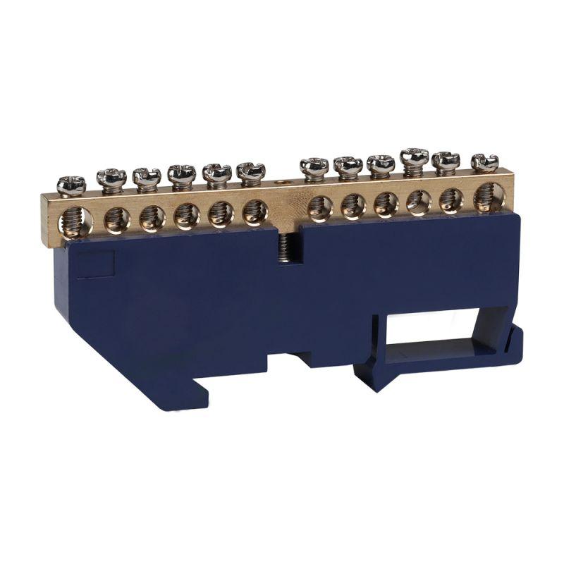 Шина нулевая с изолятором OptiKit BB-D-N-DIN-12-6х9 син. КЭАЗ 277840