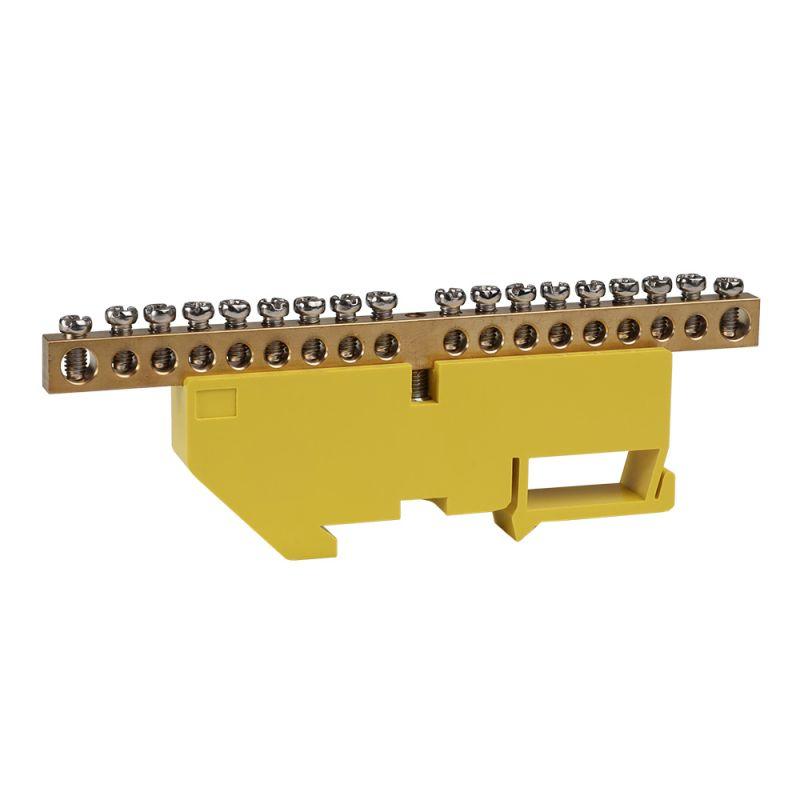 Шина нулевая с изолятором OptiKit BB-D-PE-DIN-18-6х9 желт. КЭАЗ 277845