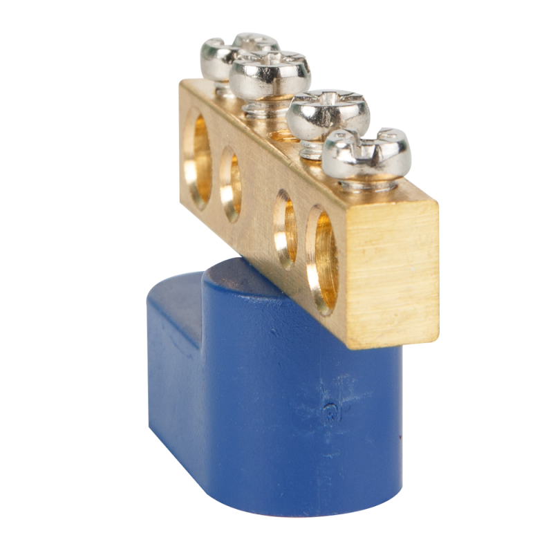 Шина нулевая с одним изолятором OptiKit BB-O-PE-S-8-6х9 желт. КЭАЗ 277945