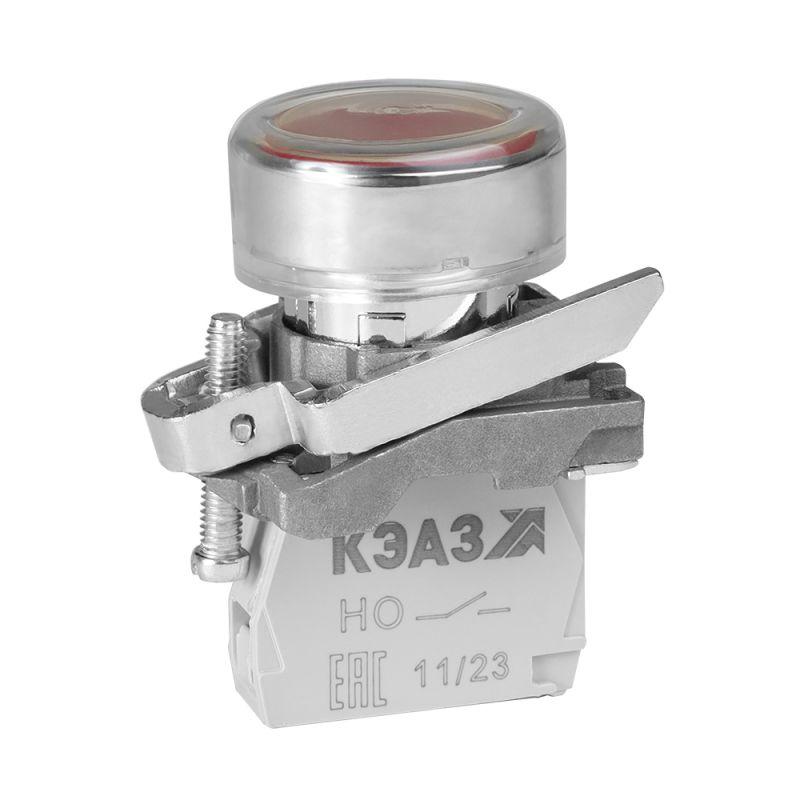 Кнопка КМЕ4210мС-красный-1но+0нз-цилиндр-IP65 КЭАЗ 284285