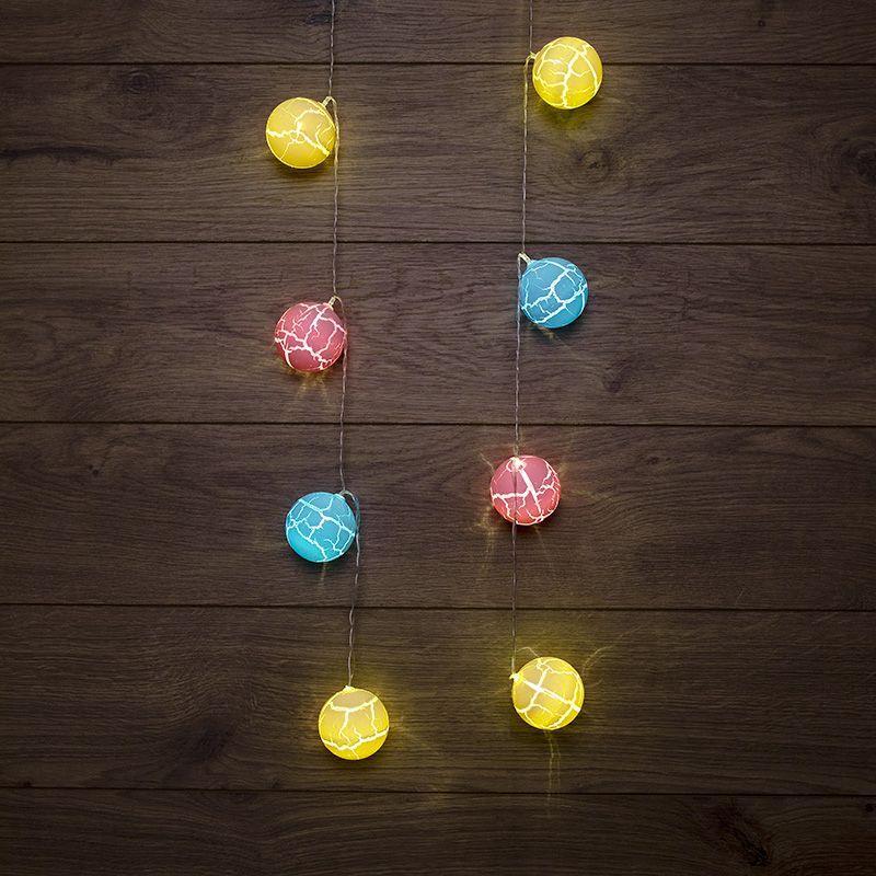 Гирлянда светодиодная "Карамельки" 1.5м 10LED тепл. бел. 0.1Вт IP20 провод ПВХ прозр. элементы питания 2хAA (не в ком...