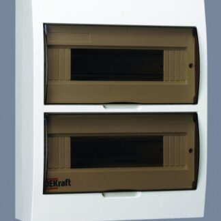 Корпус навесной ЩРН-П-24 24мод. IP41 пластик. DEKraft 31013DEK