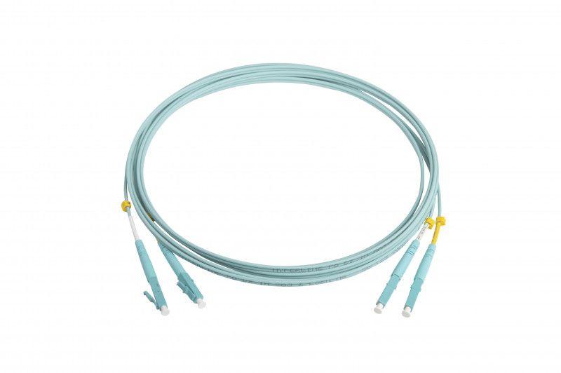 Патч-корд FC-D2-503-LC/PR-LC/PR-H-3M-LSZH-AQ волоконно-оптический (шнур) MM50/125(OM3) LC-LC duplex 10G/40G LSZH 3м H...