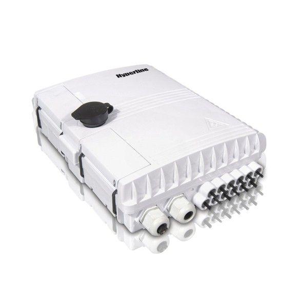 Бокс оптический FO-WBI-12A-GY настенный 12 портов (SC duplex LC) без пигтейлов и проходных адаптеров IP65 250 х 190 х...