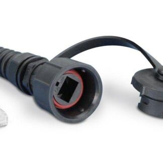 Разъем промышленный PLUG-IE-8P8C-PV-C6 RJ45 (8P8C) под витую пару IP67 кат.6 с защ. крышкой Hyperline 46566