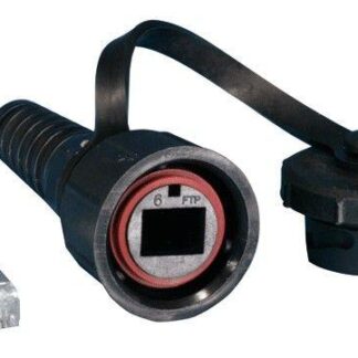 Разъем промышленный PLUG-IE-8P8C-PV-C6-SH RJ45 (8P8C) под витую пару IP67 кат.6 с защ. крышкой экран. (SH) Hyperline ...