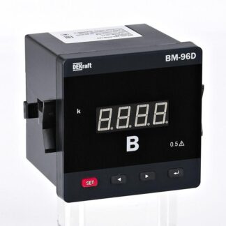 Вольтметр цифровой ВМ-72D 3ф вх. 100В 72х72мм LED-дисплей DEKraft 50358DEK