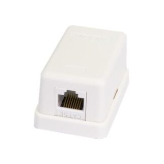 Розетка компьютерная 1-м ОП RJ45 (8P8C) кат.5E неэкранир. класс D 100МГц 110 T568A/B бел. (уп.10шт) NETLAN EC-UWO-1-UD2-WT-10