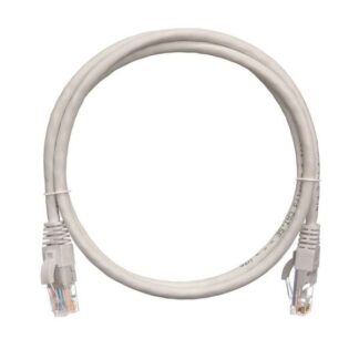 Патч-корд U/UTP 5е RJ45/8P8C 4 пары PVC с защитной защелкой мж 1м сер. NIKOMAX NMC-PC4UD55B-010-GY